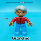 Grandma Happy Family Profession Everyday Life Custom Lego Minifigure Toy