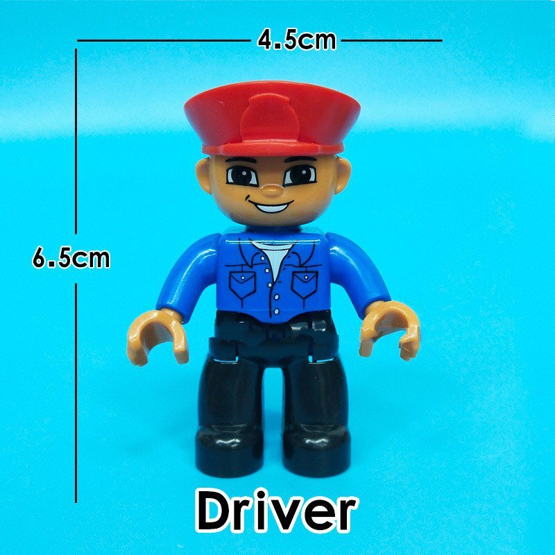 Driver Happy Family Profession Everyday Life Custom Lego Minifigure Toy