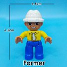 Farmer Happy Family Profession Everyday Life Custom Lego Minifigure Toy