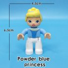 Blue Powder Princess Happy Family Profession Everyday Life Custom Lego Minifigure Toy