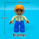 Brother With Oren's Hat Happy Family Profession Everyday Life Custom Lego Minifigure Toy