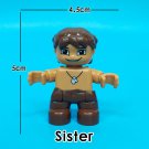 Little Sister Happy Family Profession Everyday Life Custom Lego Minifigure Toy