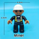 Miner Happy Family Profession Everyday Life Custom Lego Minifigure Toy