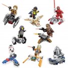 8in1 Han Solo Chewbacca Star Wars Super Hero Lego Minifigure Toy