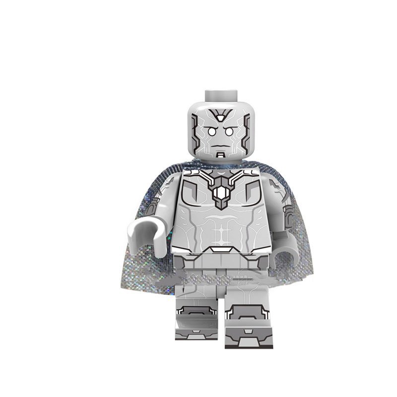 Grey Vision Super Hero Avengers Lego Minifigure Toy