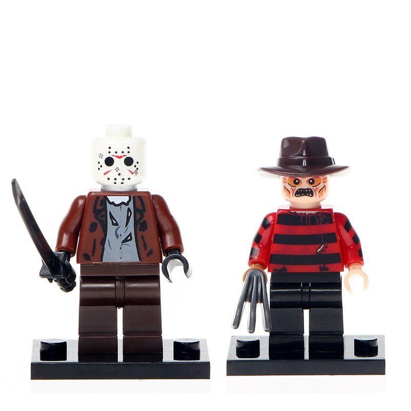 2pcs Scary Character Horror Theme Lego Minifigure Toys