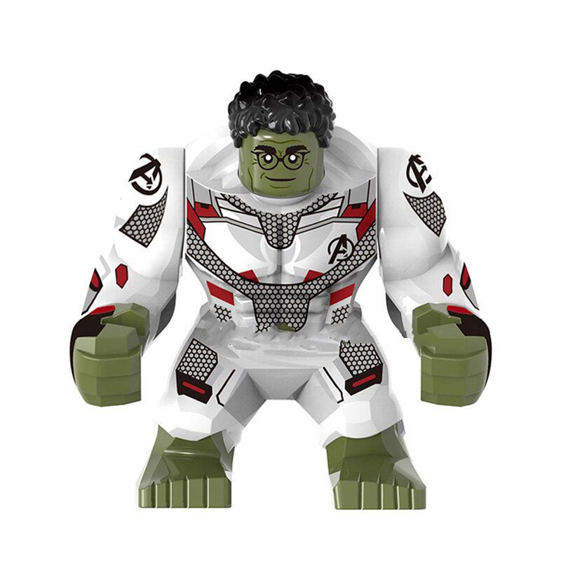 Big Size Professor Hulk White Armor Avengers Endgame Lego Minifigure Toy