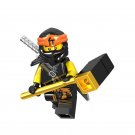 Cole With Golden Hammer Ninjago Super Hero Lego Minifigure Toy
