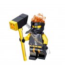 Cole With Brown Hair Ninjago Super Hero Lego Minifigure Toy