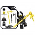 Cole With Golden Spear Ninjago Super Hero Lego Minifigure Toy