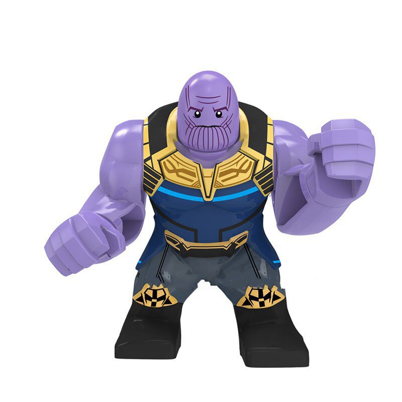 Big Size Calm Face Thanos Avengers Endgame Marvel Super Hero Lego Minifigure Toy