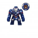 Big Size Iron Patriot Custom Iron Man Marvel Super Hero Lego Minifigure Toy