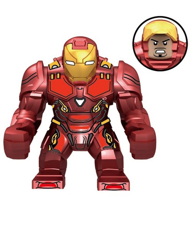 Big Size Iron Man Mark 50 Marvel Super Hero Lego Minifigure Toy