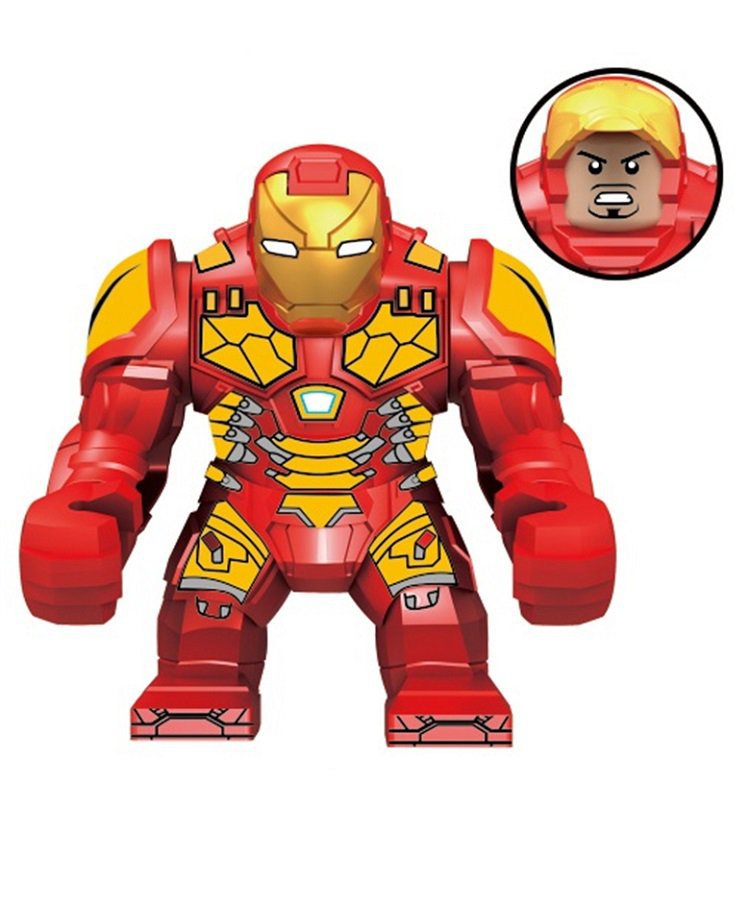 Big Size Iron Man Mark 42 Marvel Super Hero Lego Minifigure Toy
