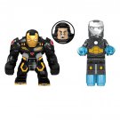 Big Size Iron Man MK 44 And Normal Size Iron Man MK 12 Super Hero Lego Minifigure Toy