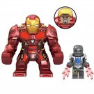 Big Size Iron Man MK 50 And Normal Size Iron Man MK 1 Super Hero Lego Minifigure Toy