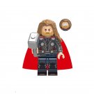 Thor With Long Hair Avengers Marvel Super Hero Lego Minifigure Toy