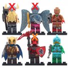 3pcs Magnus Battle Hound Red Knight Fortnite Character Lego Minifigure Toy