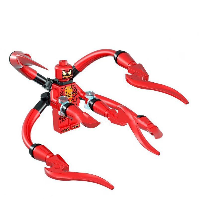 Carnage Big Proboscis Marvel Super Hero Lego Minifigure Toy