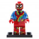 Rainbow Spiderman Marvel Super Hero Lego Minifigure Toy