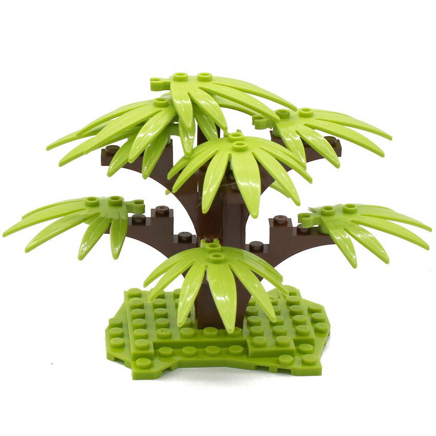 Light Green Palm Tree Trees and Flowers Accessories Lego Minifigure Toys
