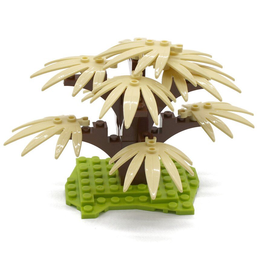 Light Brown Palm Tree Trees and Flowers Accessories Lego Minifigure Toys