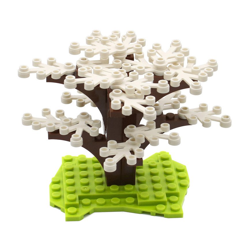 Tree White Leaf Trees and Flowers Accessories Lego Minifigure Toys