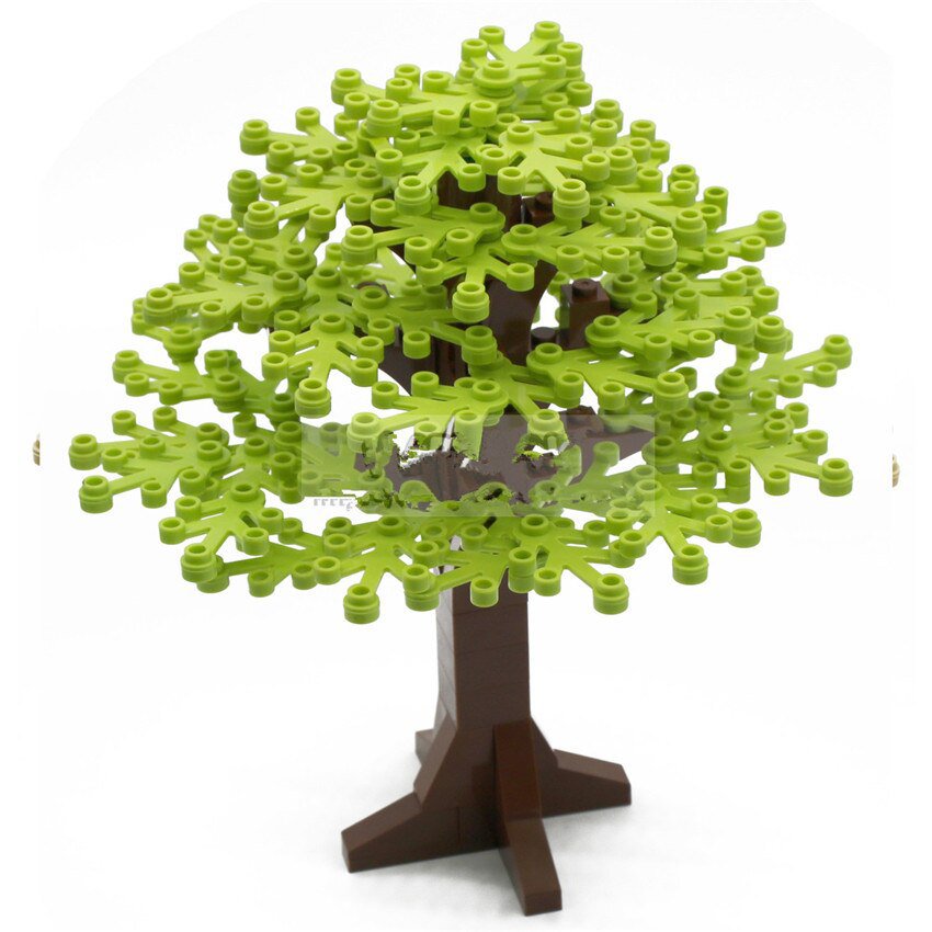 Big Tree Light Green Leaf Garden Accessories Lego Minifigure Toys