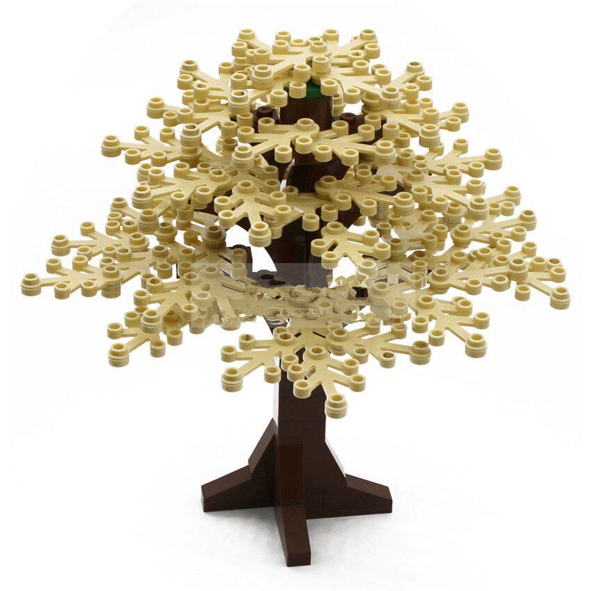 Big Tree Light Brown Leaf Garden Accessories Lego Minifigure Toys