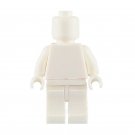 White Blank Minifigure Unprinted Pure Color Paint Custom Lego Minifigure Toy