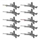 10pcs W-003 Medieval Weapon Pack Military Swat Police Gun Arms Lego Minifigure Toy