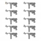 10pcs W-004 Medieval Weapon Pack Military Swat Police Gun Arms Lego Minifigure Toy
