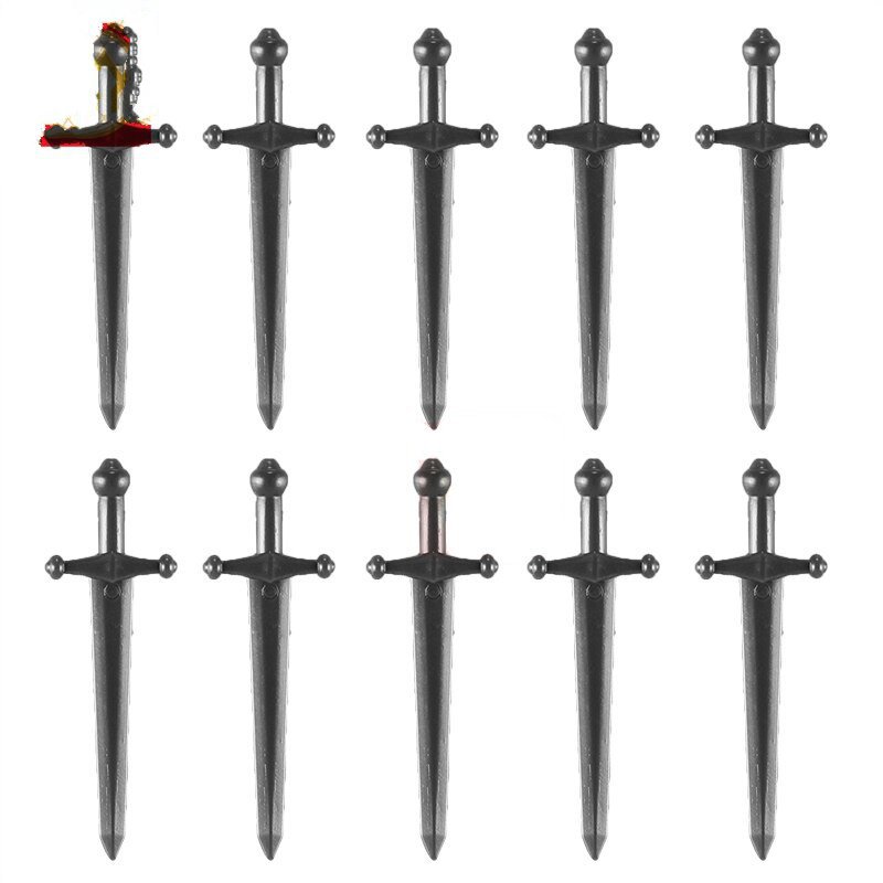 10pcs W-010 Medieval Weapon Pack Military Swat Police Gun Arms Lego Minifigure Toy