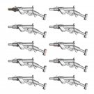 10pcs W-013 Medieval Weapon Pack Military Swat Police Gun Arms Lego Minifigure Toy
