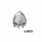 10pcs Helmet-007 Medieval Weapon Rome Warriors Helmet Sword Military Swat Police Lego Minifigure Toy
