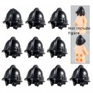 10pcs Helmet-008 Medieval Weapon Rome Warriors Helmet Sword Military Swat Police Lego Minifigure Toy