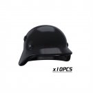 10pcs Helmet-010 Medieval Weapon Rome Warriors Helmet Sword Military Swat Police Lego Minifigure Toy