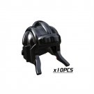 10pcs Helmet-011 Medieval Weapon Rome Warriors Helmet Sword Military Swat Police Lego Minifigure Toy