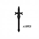 10pcs Sword-001 Medieval Weapon Rome Warriors Helmet Sword Military Swat Police Lego Minifigure Toy