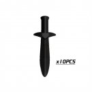 10pcs Sword-003 Medieval Weapon Rome Warriors Helmet Sword Military Swat Police Lego Minifigure Toy