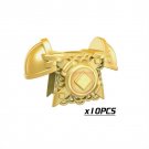 10pcs Armor-005 Medieval Weapon Rome Warriors Helmet Sword Military Swat Police Lego Minifigure Toy