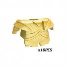 10pcs Gold Armor 001 Medieval Weapon for Roman Knight Spartan Warrior Army Lego Minifigure Toy