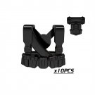 10pcs Black-008 Gunner Vest Soldier Military Swat UK USA German Army Lego Minifigure Toy