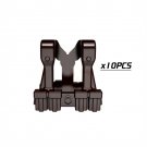 10pcs Black-011 Gunner Vest Soldier Military Swat UK USA German Army Lego Minifigure Toy