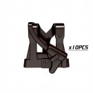 10pcs Black-014 Gunner Vest Soldier Military Swat UK USA German Army Lego Minifigure Toy