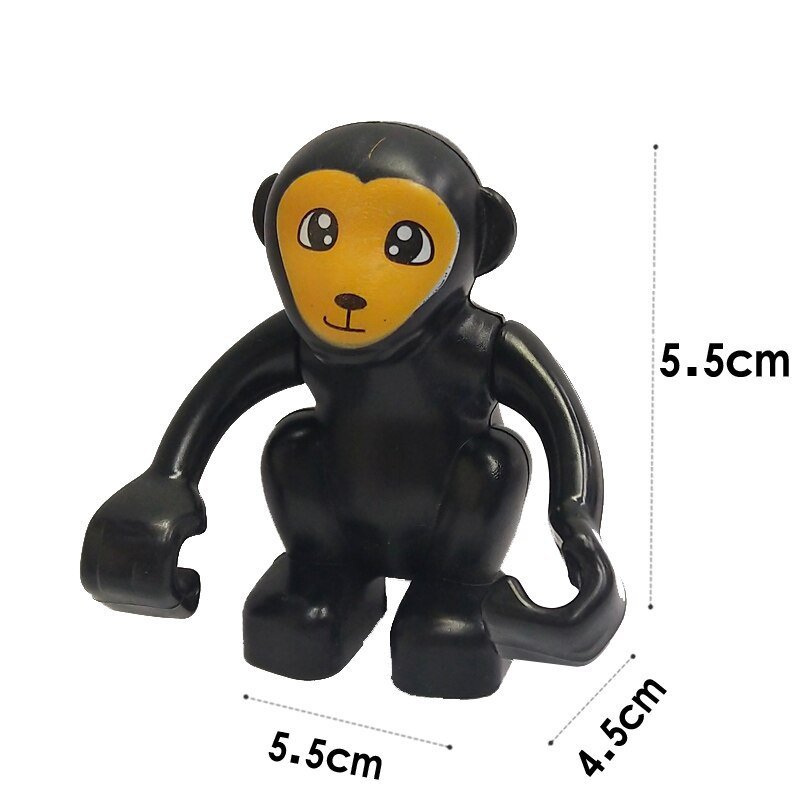 Black Monkey Animal Lego Minifigure Toy