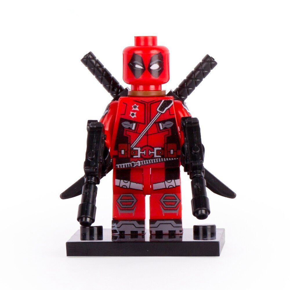 Deadpool Marvel Super Hero Lego Minifigure Toy