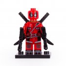 Deadpool Marvel Super Hero Lego Minifigure Toy