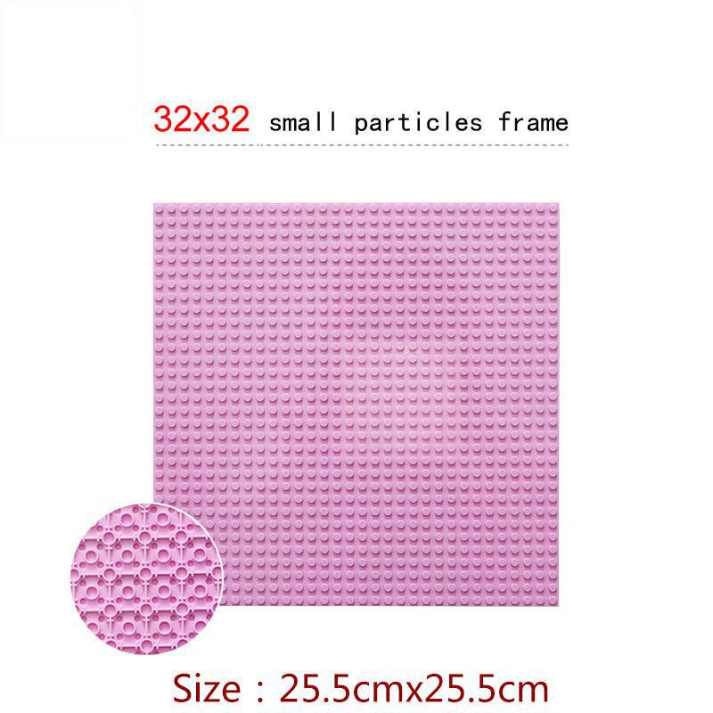 Pink Double Sided 32*32 Dots Classic Baseplates Lego Minifigure Toy