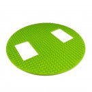 Light Green Round Parking Lot Base Plate Lego Minifigure Toy